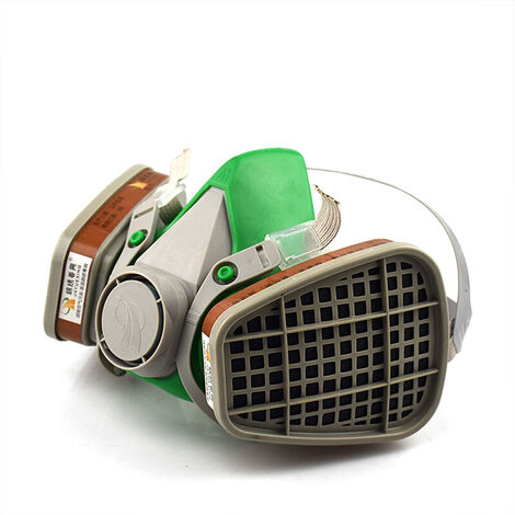 JXYUEXING Peinture Pulvérisation Masque À Gaz Respirateur Ensemble Masque À Charbon Actif Filtres Anti-particules Anti-poussière Masque Anti-buée
