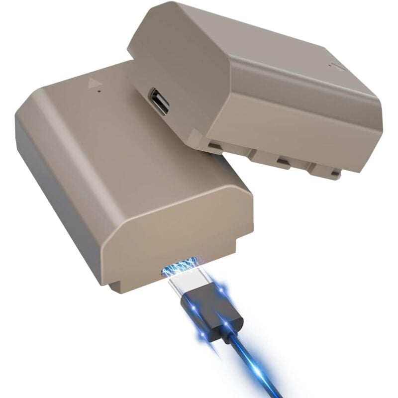 Jyjzpb - 2X NP-FZ100 Batterie 2280mAh avec Connecteur Charge Directe Type c Compatible avec Sony Alpha 9 A9 Alpha 9R A9R Alpha 9S A9S A7RIII A7R3 A7