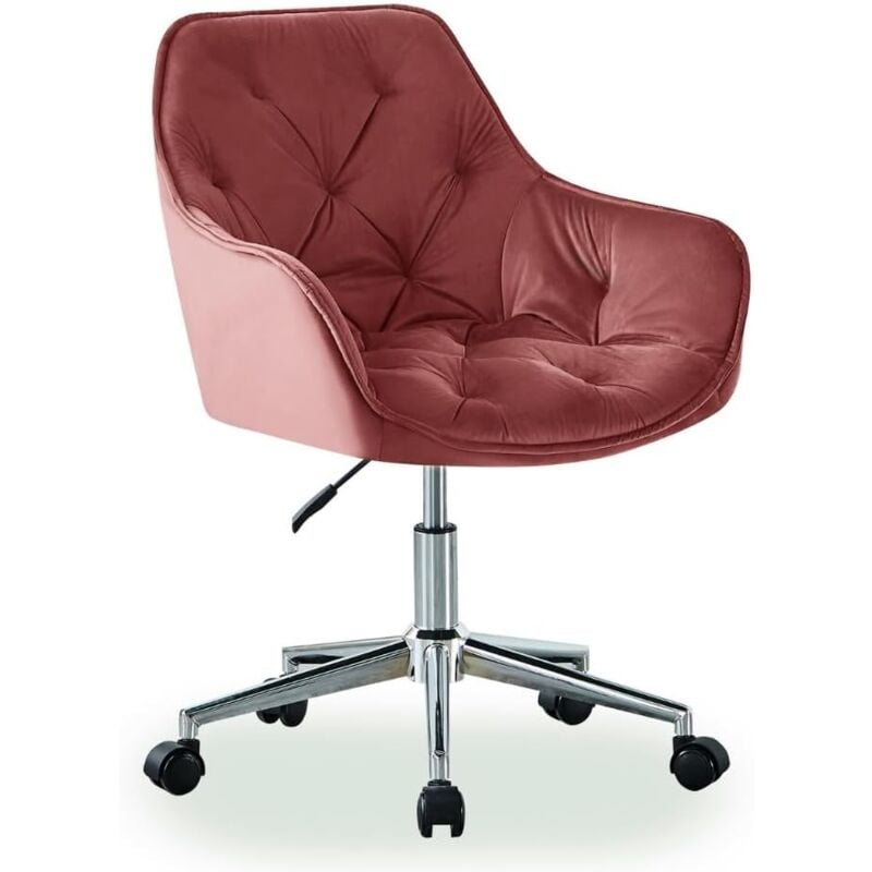Jymtom - Chaise de Bureau Fauteuil , Tabourets de Bar en Velours, Réglables en Hauteur Chaises Assise Pivotante à 360°, pour