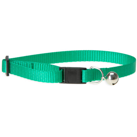 K Art Sportiv Plus Cat Collar, 10 mmx30 cm Bell, verde