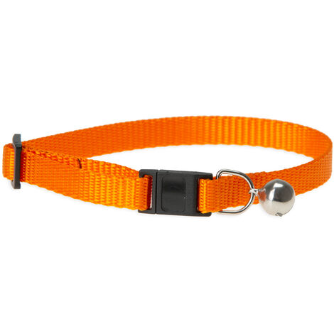 K Art Sportiv Plus Cat Collar, 10 mmx30 cm Campana, arancione
