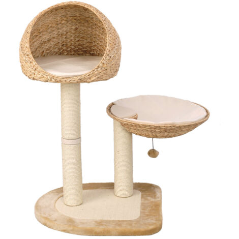 K Avvio della foglia di banana di gatto v beige foglia di banana 81 x 58 x 100 cm