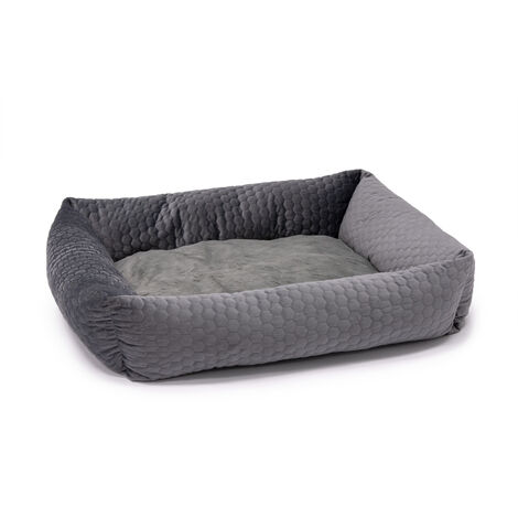 K BED BED Velvelo 80 x 70 x 22 cm Grigio scuro