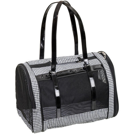 K BOLSO VIAJE PEPITA, NEGRO/BLANCO 42 X 24 X 30CM