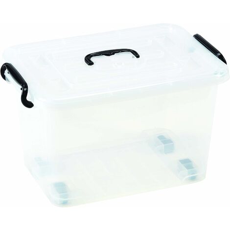 K-BOX 25L TRANSPARENT W/WHEELS