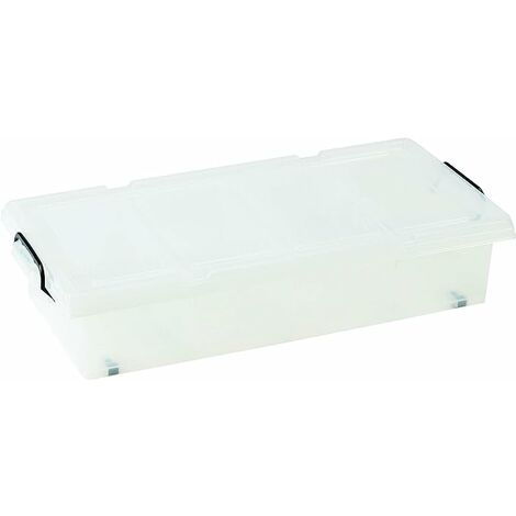 K-BOX 35L LOW TRANSPARENT W/WHEELS