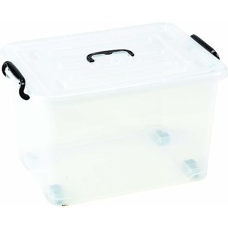 K-BOX 40L TRANSPARENT AVEC ROUES