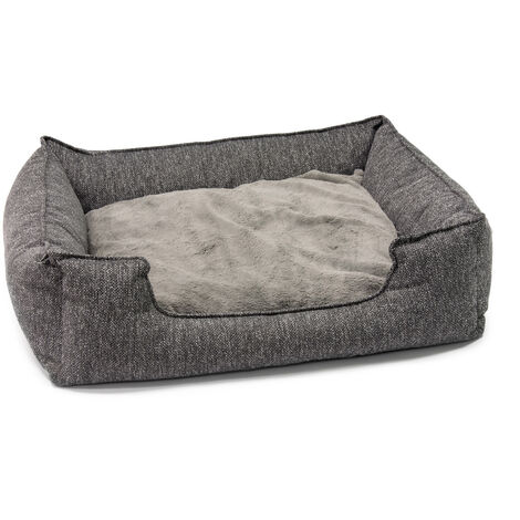 K CAMA PERRO THEO 80 X 70 X 22 CM GRIS OSCURO