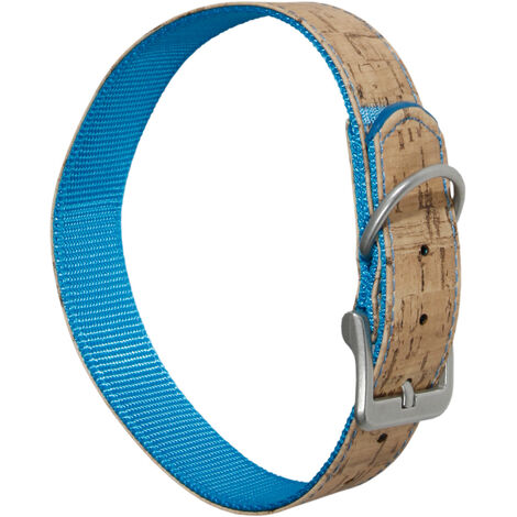 K COLLAR CORK AZUL 55 CM 30 MM