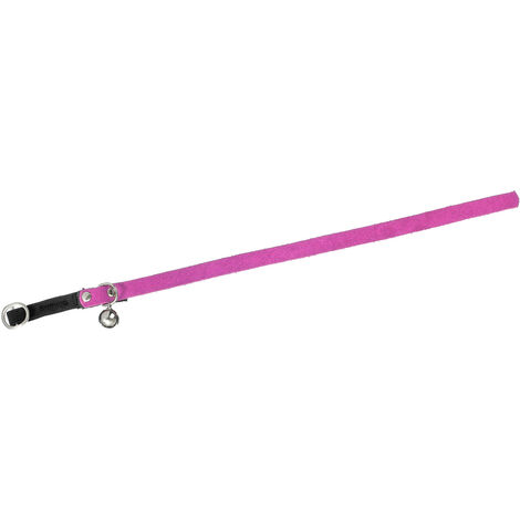 K COLLAR GATO 10MM 30CM, MAGENTA ANTE, CON CASCABEL