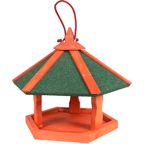 K COMEDERO AVES RENA BIRD´S WORLD WILD 44 X 44 X 36CM MADERA NATURAL
