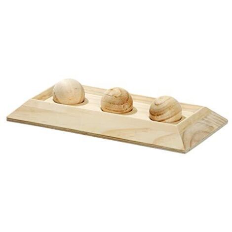 K & F Intelligence Toy -Abs a tavola a tavola con 3 rotoli per conigli L: 30 cm AN: 15 cm a: 6 cm