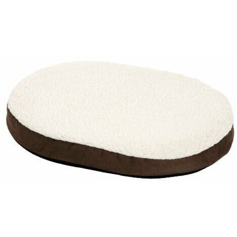 K letto viscolastico, cuscino ovale, marrone 55 x 40 x 7 cm