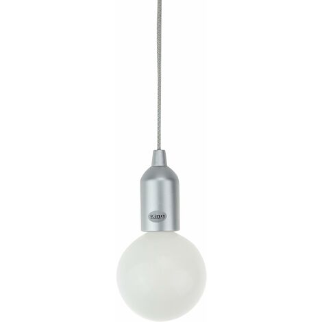 K-LIGHT LAMPE À LED ALIMENTÉE PAR BATTERIE GRAND ARGENT
