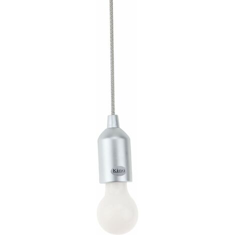 K-LIGHT LAMPE À LED ALIMENTÉE PAR BATTERIE PETIT ARGENT