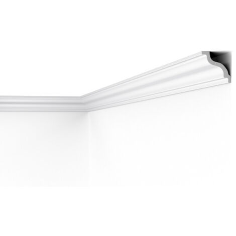 K NOMASTYL Moulure de plafond Polystyrène Noël & Marquet 70 x 70 x 2000 - 1 pièce