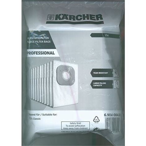 2.863-236.0 Sacchetto filtro in vello per aspirapolvere VC2 Karcher