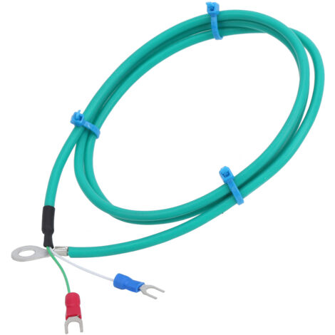 K-Typ SMD-Thermoelement mit runder Bohrung, Temperaturmessung 0-200℃, Silikonkabel (4 m)