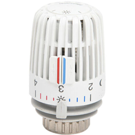 K-type thermostat head with direct connection for Danfoss RAV 9800-24.500, white, 1 pack