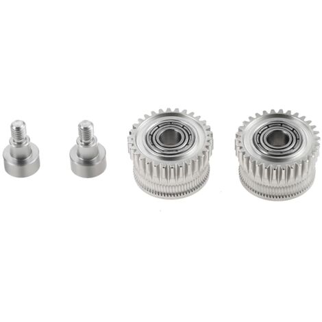 K1 Max Lot de 2 engrenages d'extrudeuse en alliage plaqué nickel compatibles avec les imprimantes 3D Creality K1/K1C/K1 max/Ender 3 V3 et Ender 3 V3 Plus
