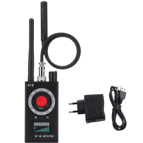 K18 Kameradetektor mit Anti-Candida-Funktion, RF-Scanner, GPS, GSM und Audio, 100-240V (EU-Stecker)