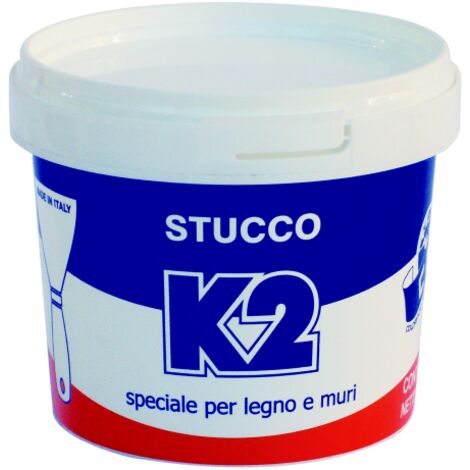 K2 0,5 kg stucco riempitivo in pasta a spatola per legno e muri bianco