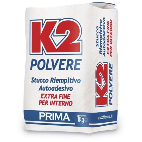K2 5kg stucco in polvere bianco per interno