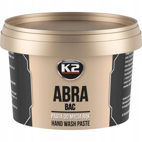 K2 ABRA 500 ML PÂTE DE SÉCURITÉ FORTE POUR LAVER LES MAINS SALES ÉLIMINE LA PEINTURE ET LA GRAISSE
