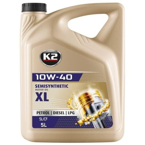 K2 Aceite de motor 10W-40 TEXAR aceite parcialmente sintético Aceite para motor API SL API CF XL 5L