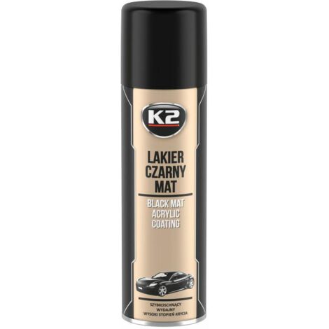 K2 Acryllack Schnell trocknend Mattschwarz 500ml, Fahrzeug- und Oberflächenlack, mattes Finish ofhigh durability, schnell trocknend, Schutz gegen Verschleiß und Abnutzung.