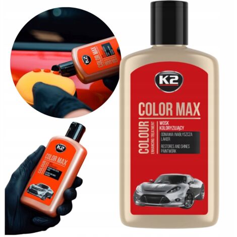K2 Color Max Car Wax Color Paste 250 ml Rosso