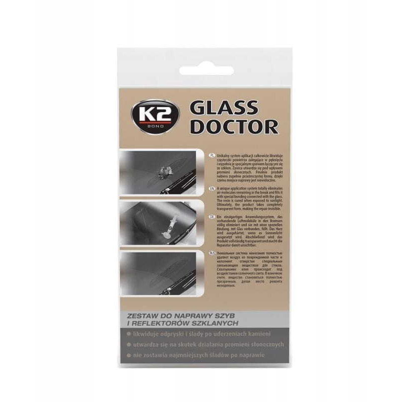 K2 - glass doktor : Kit de réparation de verre et réflecteurs en verre