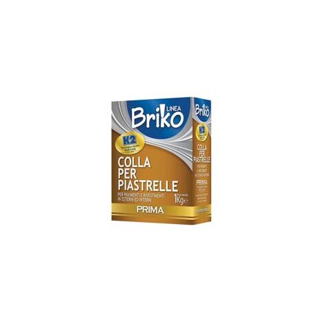 K2 LINEA BRIKO COLLA PER PIASTRELLE BIANCA IN POLVERE- - Kg.1 in scatola - 12 pezzi K2
