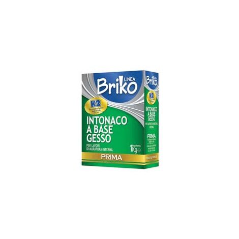 K2 LINEA BRIKO INTONACO BASE GESSO BIANCO IN POLVERE RASANTE- - Kg.1 in scatola - 12 pezzi K2