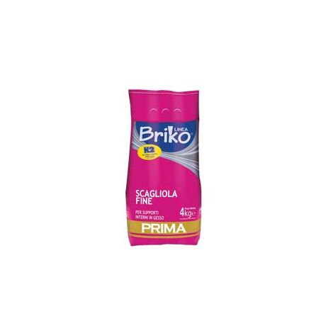 K2 LINEA BRIKO SCAGLIOLA FINE BIANCA IN POLVERE- - Kg.4 in busta - 4 pezzi K2
