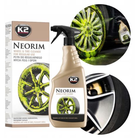 K2 Neorim Neon detergente per cerchi e pneumatici per auto