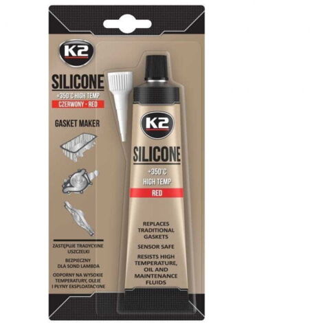 K2 ROTES SILIKON 85g Hochtemperatur +350°C