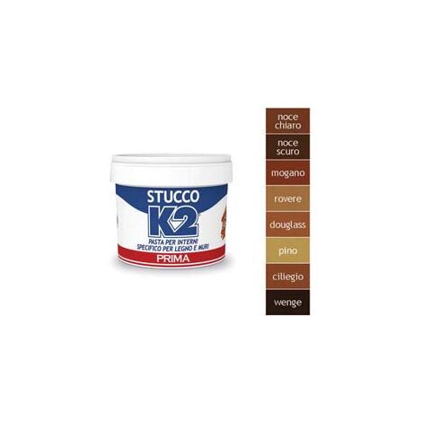 K2 STUCCO COLORATO IN PASTA PER LEGNO IN BARATTOLO- - Kg.0,500 - wenge - 12 pezzi K2