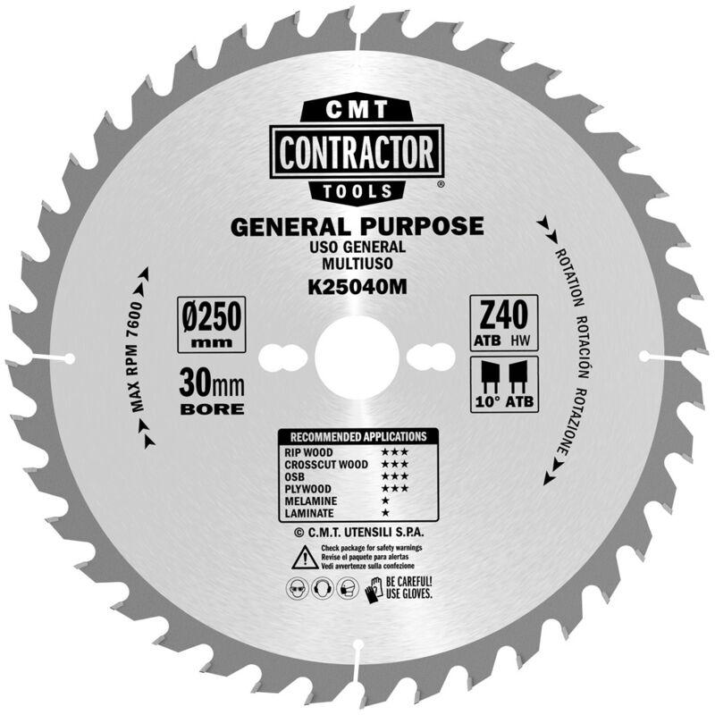 K19024M-X10 ITK-CONTRACTORS HW 190x2.2/1.4x30 Z24 ATB 20°POS. (BULK)