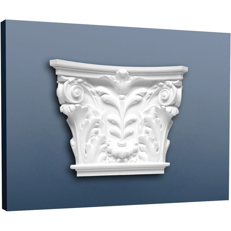 Pilaster Capital Decoration element Stucco made of light rigid foam white Orac Decor K251 LUXXUS