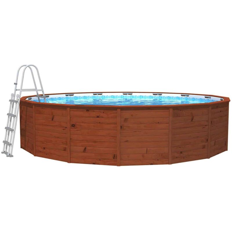 K2O - Piscina Madera Panelada Con Depuradora De Arena 475×127 Cm Y Escalera