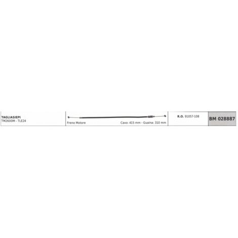 KAAZ câble frein moteur TM2600M TLE24 câble 415 mm gaine 310 mm