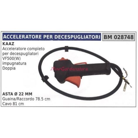 KAAZ débroussailleuse VF500(W) poignée accélératrice 028748