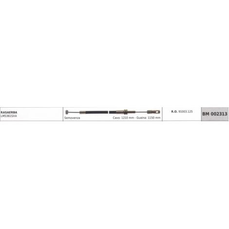 KAAZ tondeuse câble d'entraînement LM5361SXA câble 1210mm gaine 1150mm