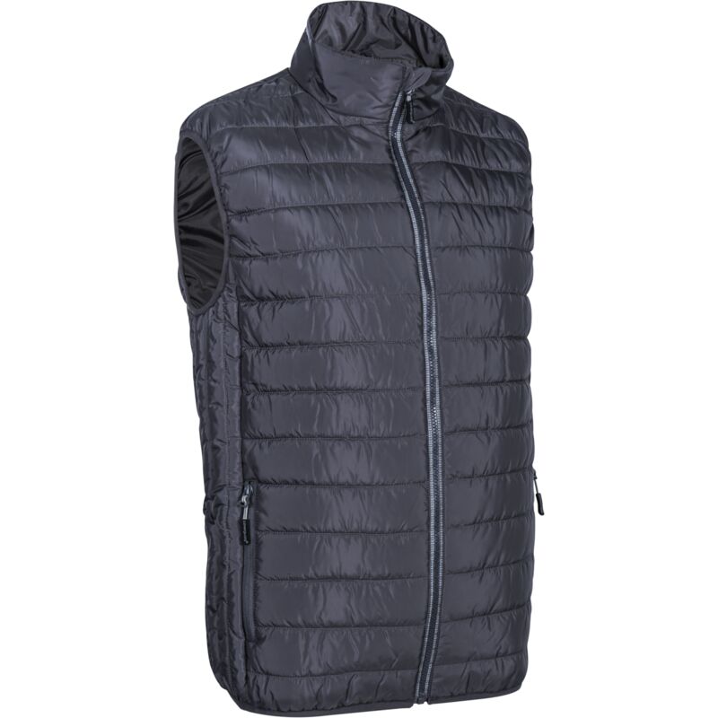 Gilet de travail matelassé sans manche kaba - Gris 3XL - 60/62