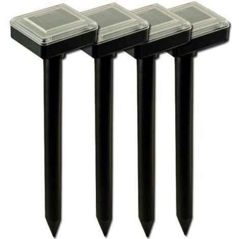 Kabalo 4 x Énergie solaire ultrasons répulseur taupe pour jardin - aussi pour rats, souris, campagnol etc - Répulsif anti taupes