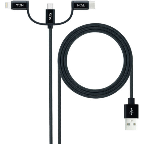 Kabel 3in1 Usb-a A Usb-c/microusb/lightning 1m Nanocable 10.01.3200