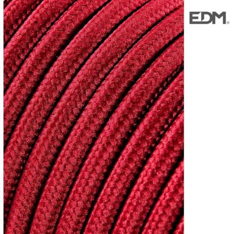 Kabel cordon tubulaire 2x0,75mm c08 burgund 5mts