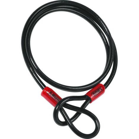Kabel-Diebstahlsicherung mit zwei Schlaufen Cobra 10 mm x 200 cm