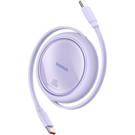 Kabel einziehbar einziehbar USB-C 100W Free2Draw Mini 1m lila